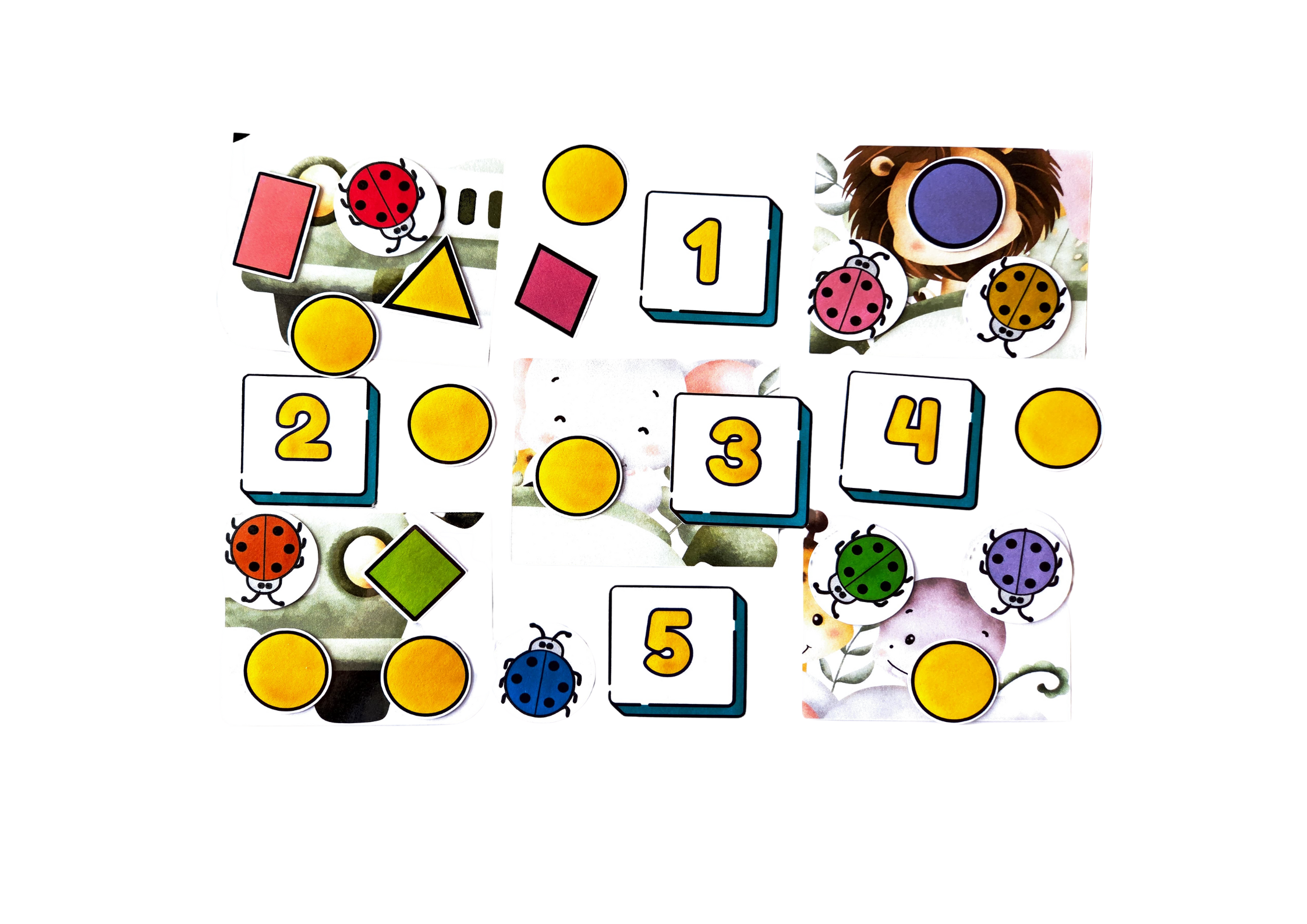 Accessoires (gommettes): Le monde féerique de Lino