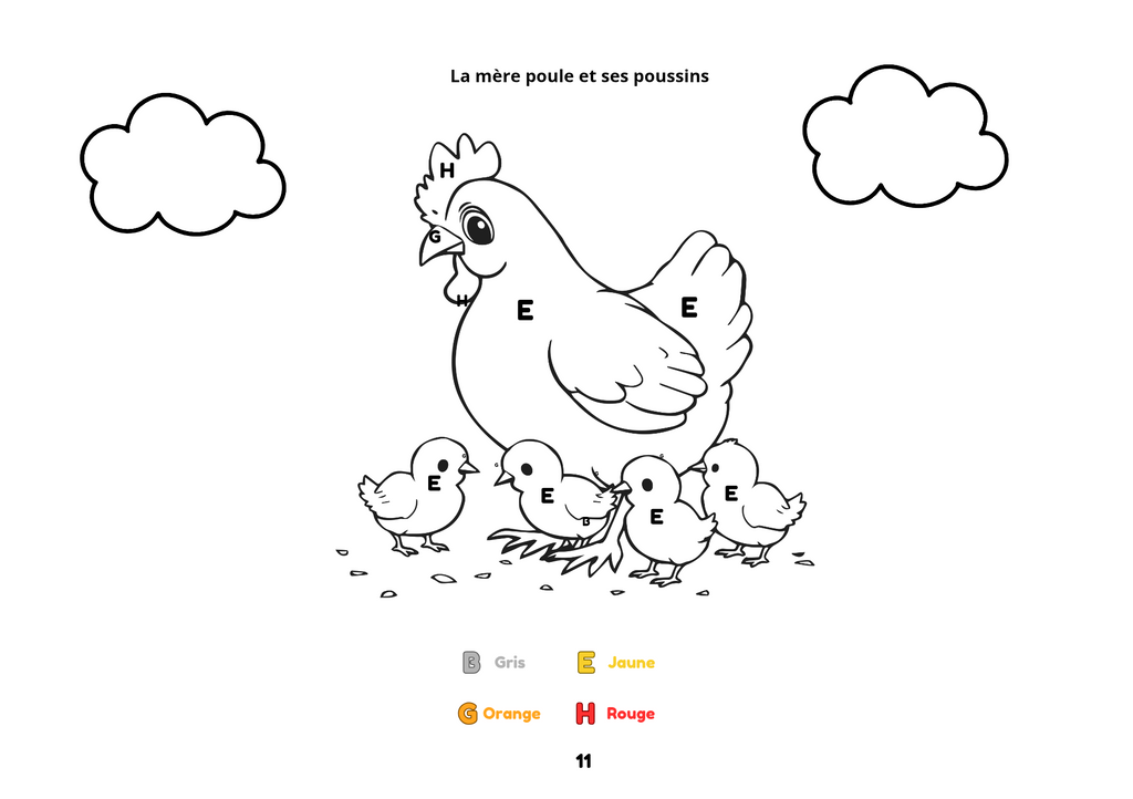 Les aventures de Lino au royaume des animaux (coloriage magique avec des lettres)