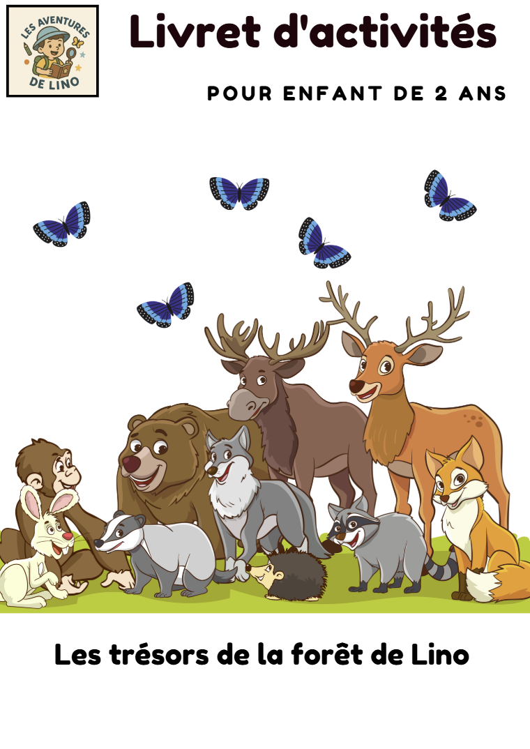Les trésors de la forêt de Lino (2 ans): Personnalisé