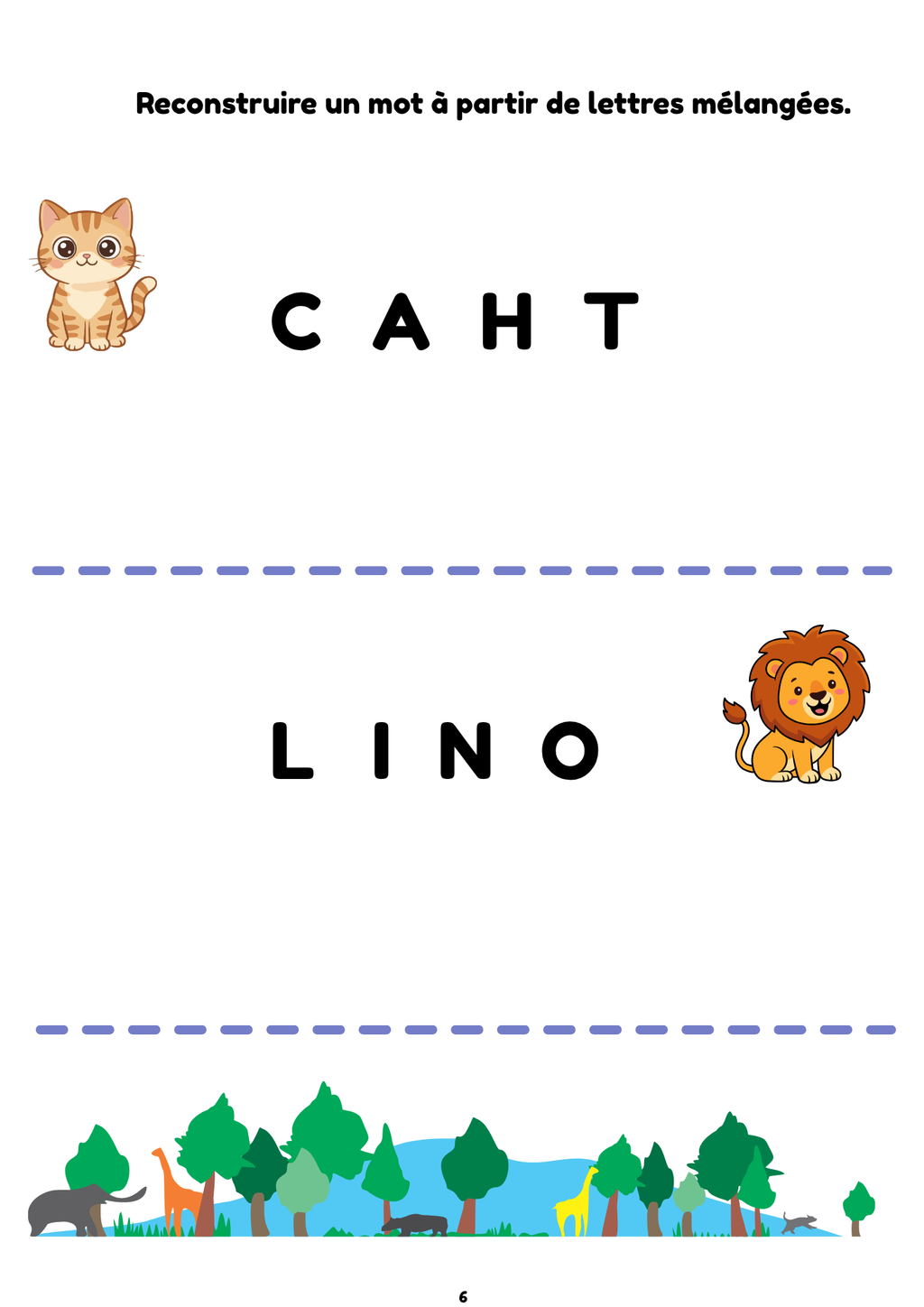 🦁 Livret 5 ans – Lino au pays des animaux
